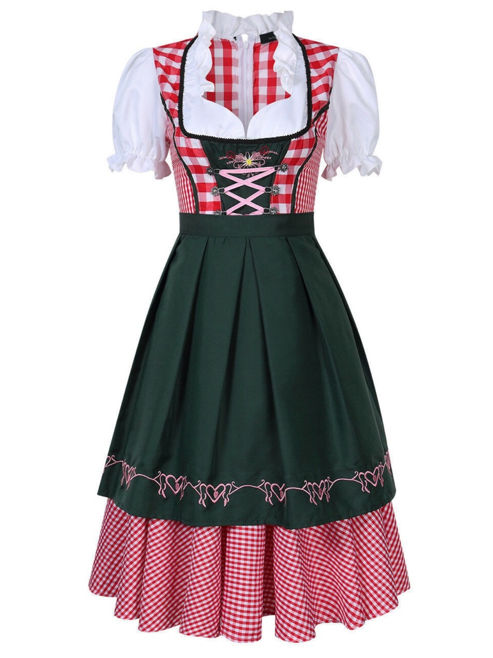 German Traditional Dirndl Dress Oktoberfest Bavarian Beer Girl Costume size med